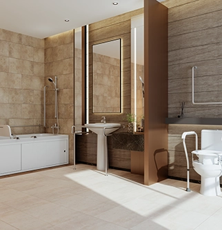 Stone Bathroom.