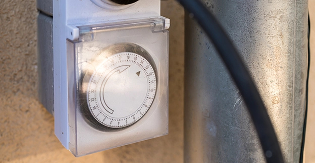 Socket with timer.