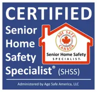 Certified Senior Home Safety Specialist badge.