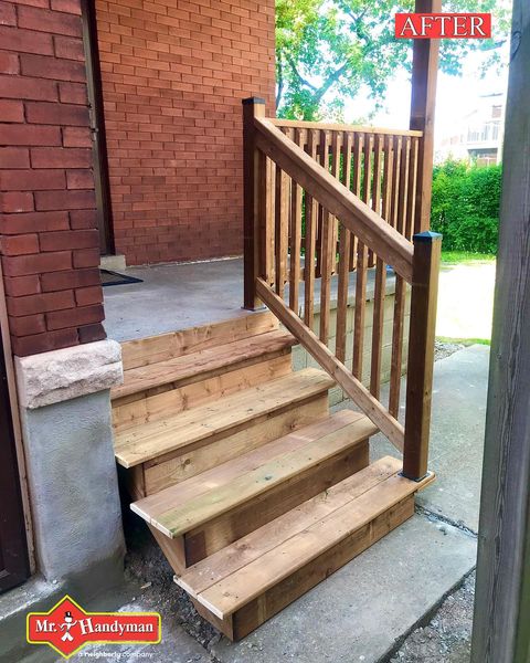 wood stairs